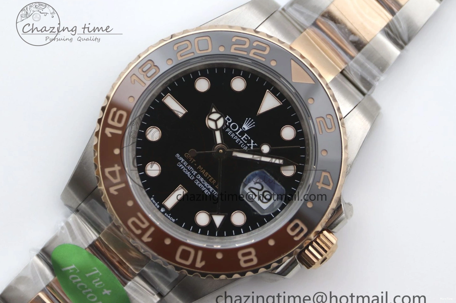MiroTime 0413 GMT Master II 126711 CHNR 904L SS TW+ 1:1 Best Edition on SS RG Bracelet VR3186 CHS FreshLook 1976